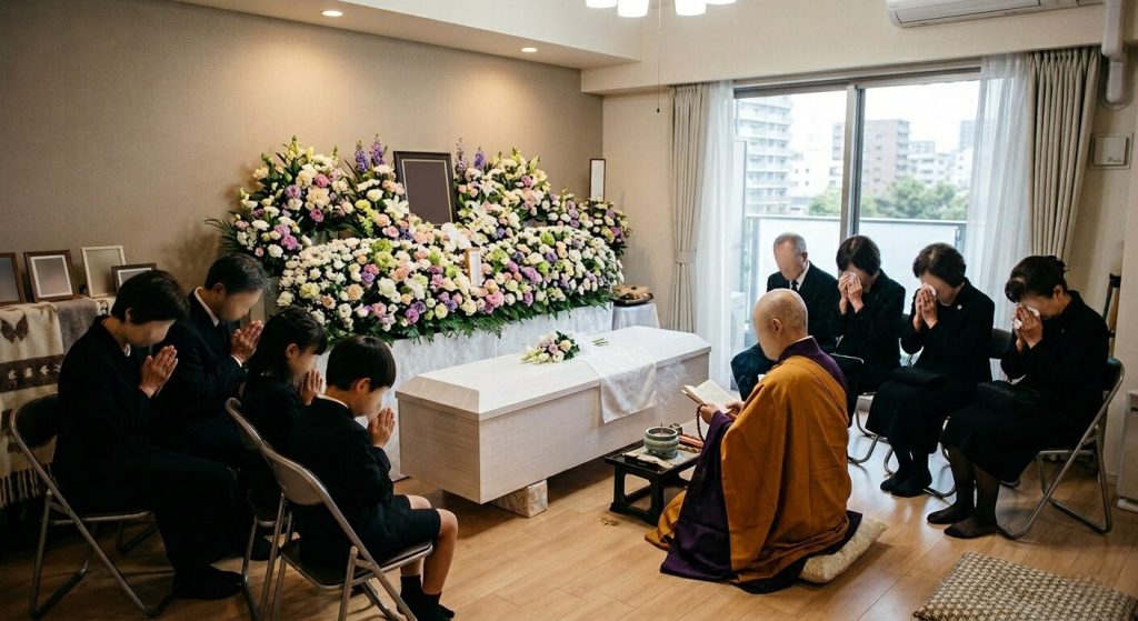 自宅での家族葬をしている所