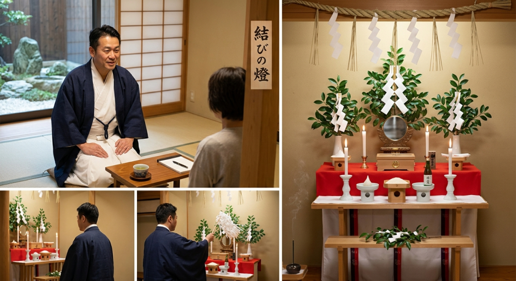 親身にご相談に乗る結びの燈の祈祷師